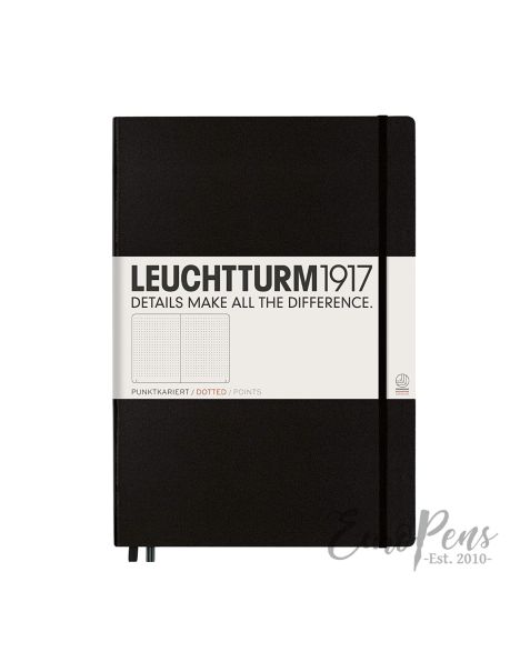 Leuchtturm1917 Notebook (A4+) Master Classic Hardcover - Black - Dotted