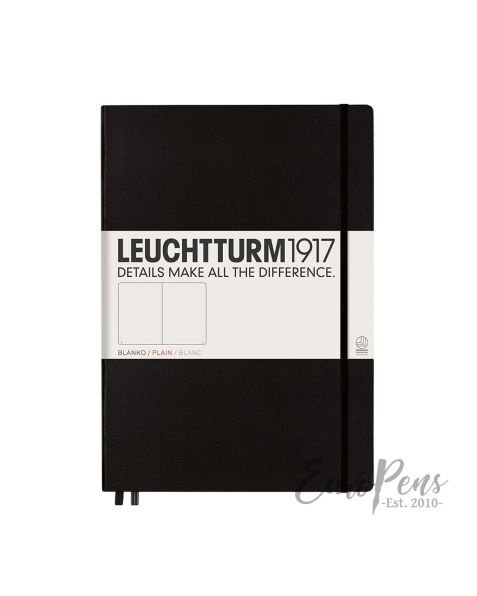 Leuchtturm1917 Notebook (A4+) Master Classic Hardcover - Black - Plain