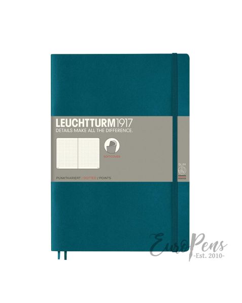 Leuchtturm1917 Notebook (B5) Medium Softcover - Pacific Green - Dotted
