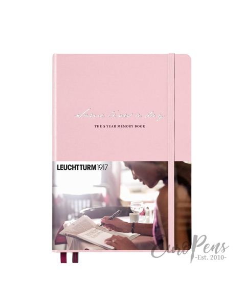 Leuchtturm1917 Notebook (A5) Medium Some Lines A Day (5 Year) - Powder Pink