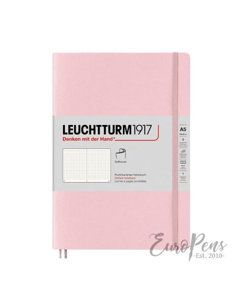Leuchtturm1917 Notebook (A5) Medium Softcover - Powder Pink - Dotted