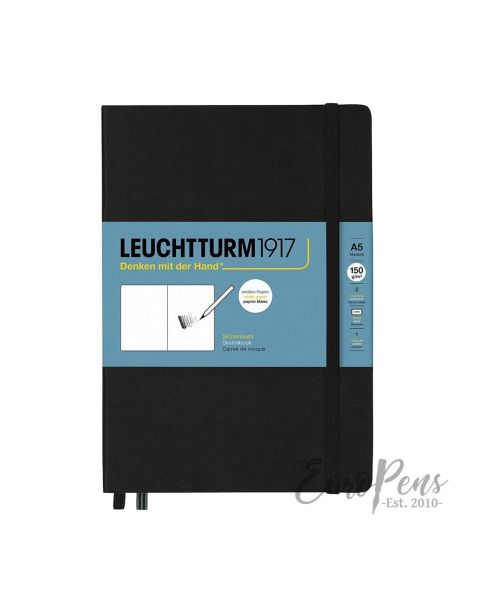 Leuchtturm1917 150Gsm Sketchbook (A5) Medium Hardcover - Black