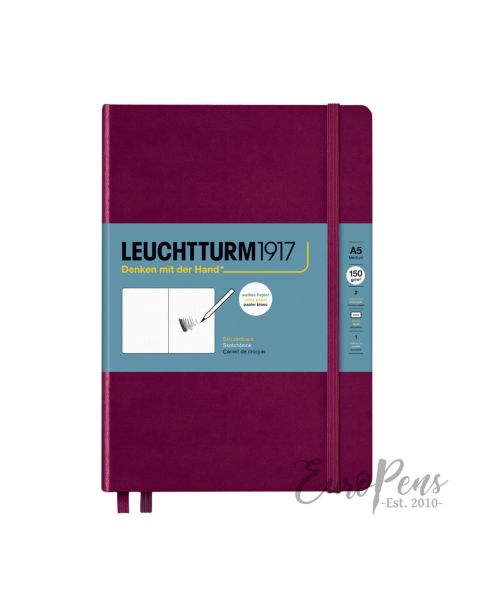 Leuchtturm1917 150Gsm Sketchbook (A5) Medium Hardcover - Port Red