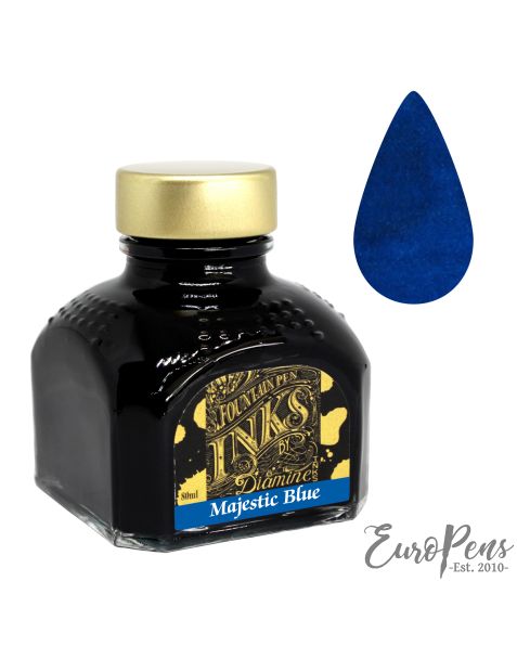 Diamine 80ml Bottled Ink - Majestic Blue