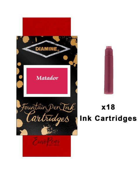 Diamine Ink Cartridges - 18pack-Matador