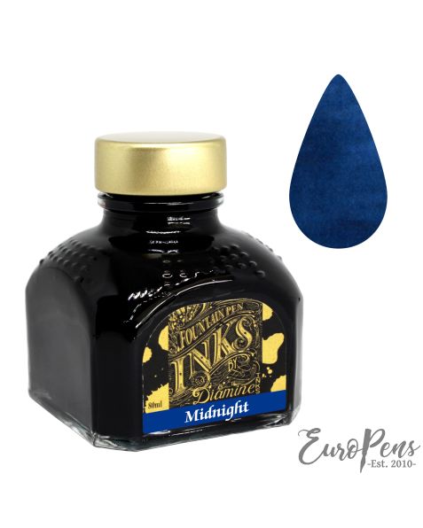 Diamine 80ml Bottled Ink - Midnight