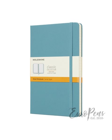 Moleskine Notebook - Large (A5) Hardcover - Reef Blue - Ruled