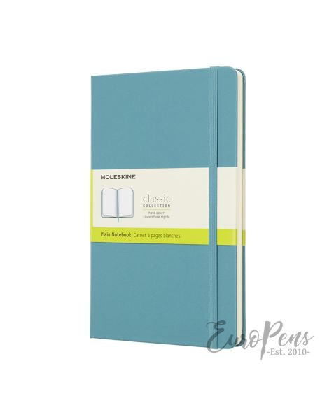 Moleskine Notebook - Large (A5) Hardcover - Reef Blue - Plain