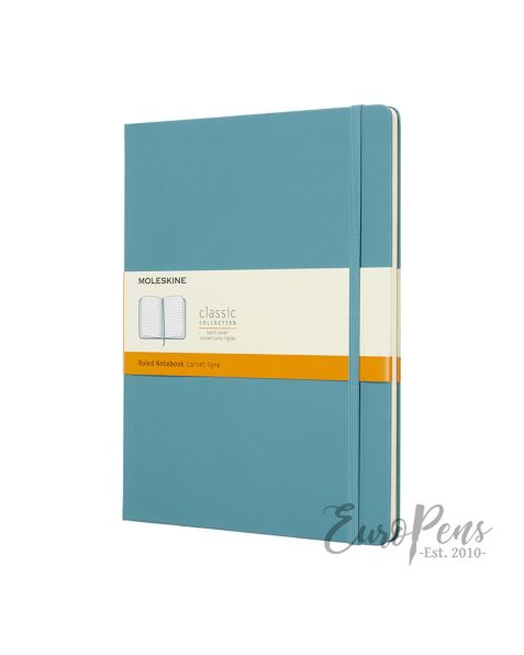 Moleskine Notebook - X-Large Hardcover - Reef Blue - Ruled