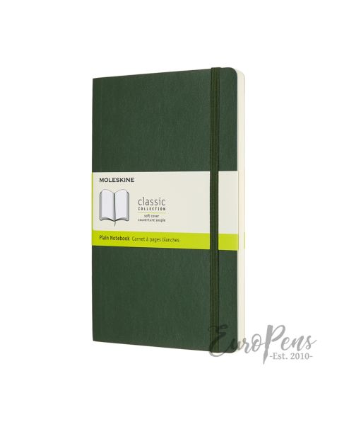 Moleskine Notebook - Large (A5) Softcover - Myrtle Green - Plain