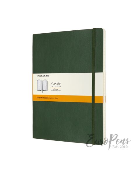 Moleskine Notebook - X-Large Softcover - Myrtle Green - Ruled
