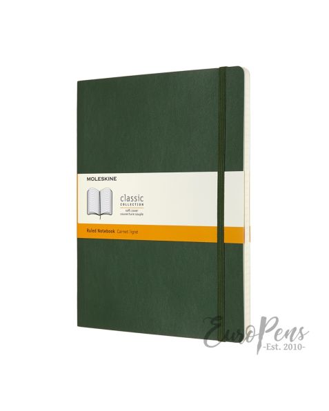 Moleskine Notebook - X-Large Softcover - Myrtle Green - Ruled
