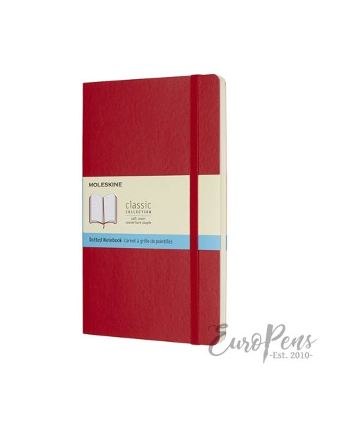 Moleskine Notebook - Large (A5) Softcover - Scarlet Red - Dotted