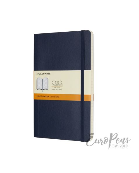 Moleskine Notebook - Large (A5) Softcover - Sapphire Blue - Ruled