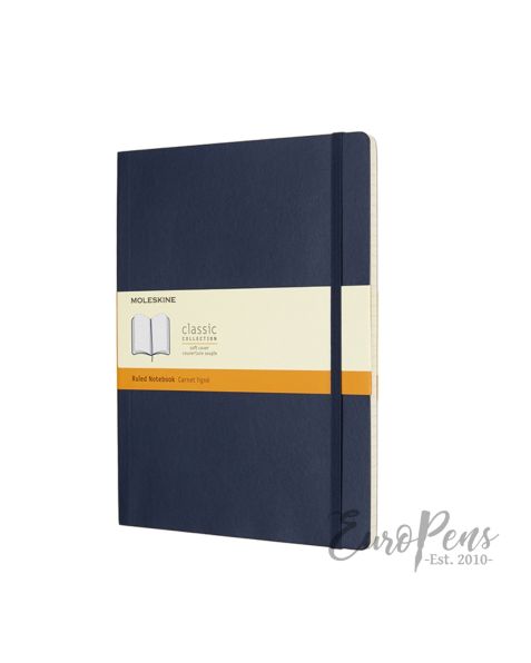 Moleskine Notebook - X-Large Softcover - Sapphire Blue - Ruled