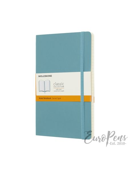 Moleskine Notebook - Large (A5) Softcover - Reef Blue - Ruled