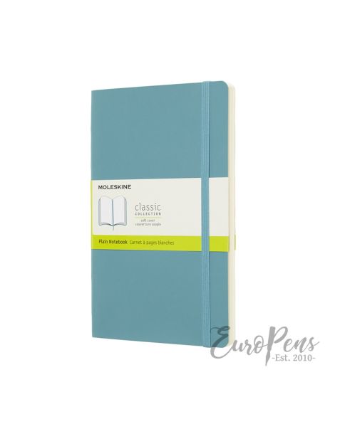 Moleskine Notebook - Large (A5) Softcover - Reef Blue - Plain