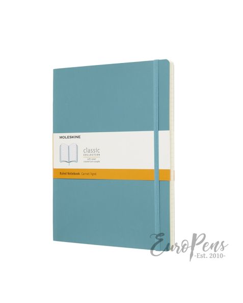 Moleskine Notebook - X-Large Softcover - Reef Blue - Ruled