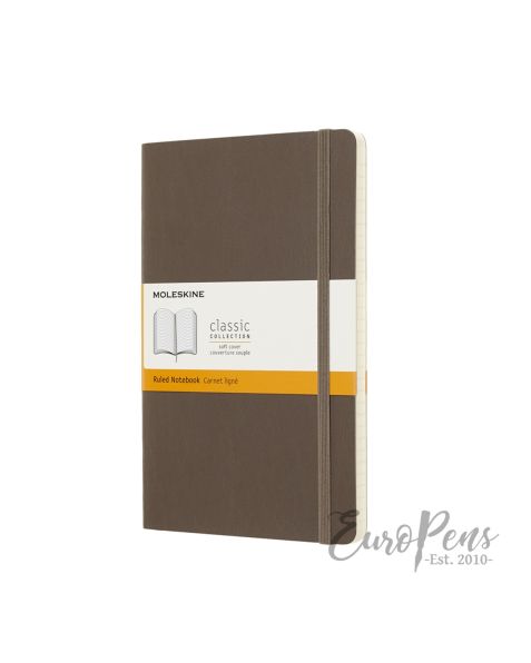 Moleskine Notebook - Large (A5) Softcover - Earth Brown - Ruled