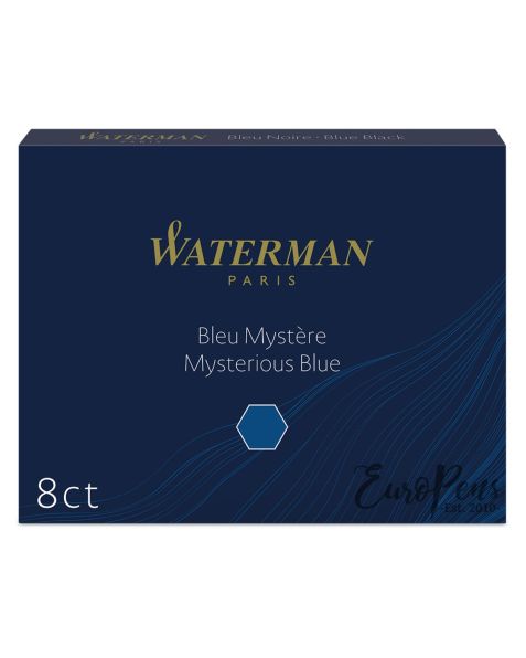 Waterman Ink Cartridges - 8 Pack - Mysterious Blue