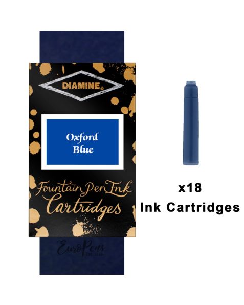 Diamine Ink Cartridges - 18pack-Oxford Blue