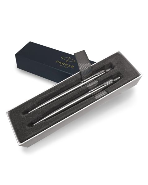 Parker Jotter Ballpoint Pen & Mechanical Pencil Set - Stainless Steel