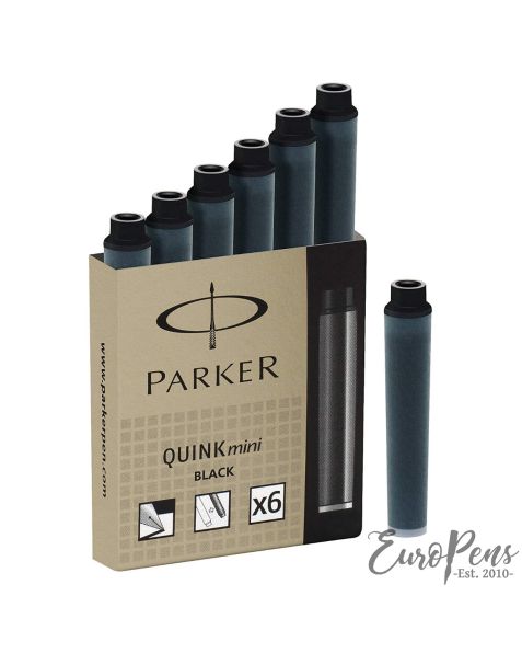 Parker "Quink" Mini Cartridges - Black (S0767220/1950407)