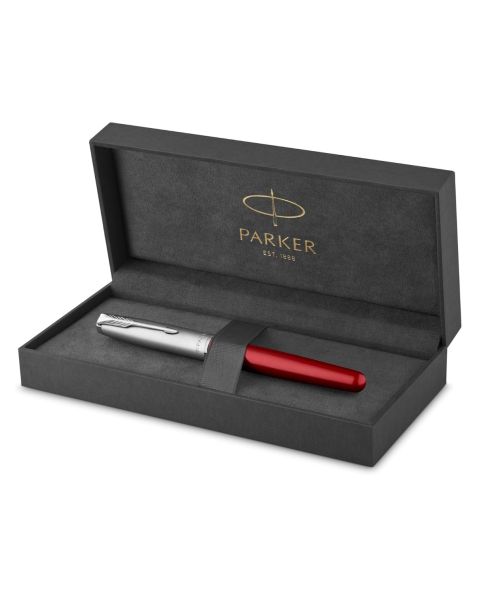 Parker Sonnet Rollerball Pen - Red Lacquer with Sandblasted Cap 