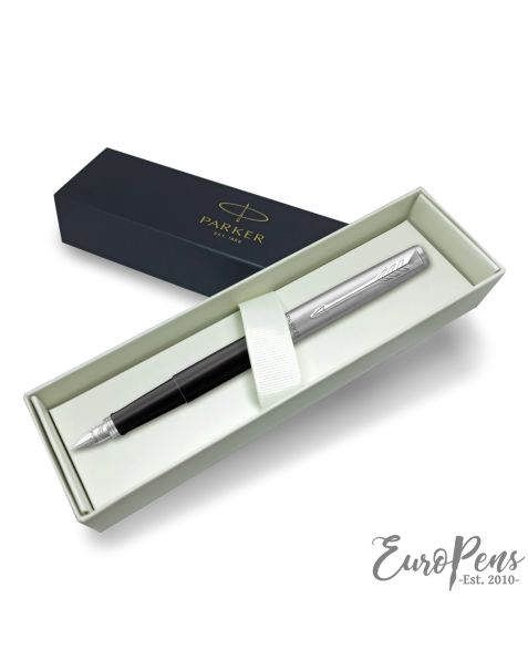 Parker Jotter - Original Classic Black Fountain Pen - Medium Nib - Gift Boxed