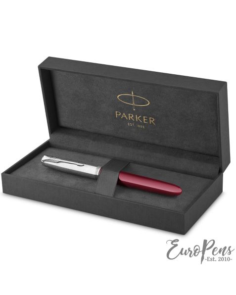 Parker 51 "Classic" - Burgundy CT Fountain Pen - Medium Nib