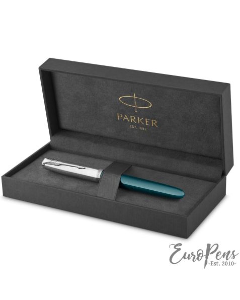Parker 51 "Classic" - Teal CT Fountain Pen - Medium Nib