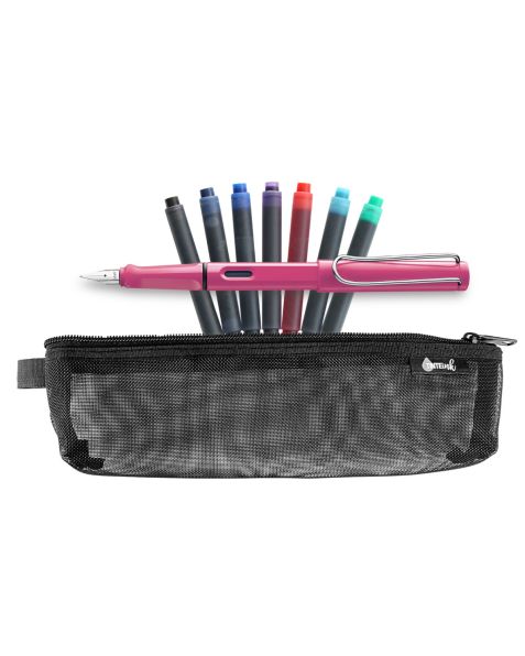 LAMY Back to School Kit - Fountain Pen with Assorted Refills & Pencil Case (Choose Colour)
