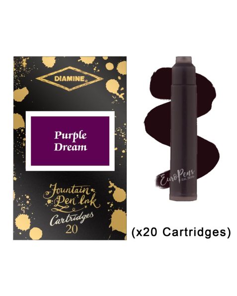Diamine - Anniversary Ink Cartridges - Purple Dream (20 Pack)