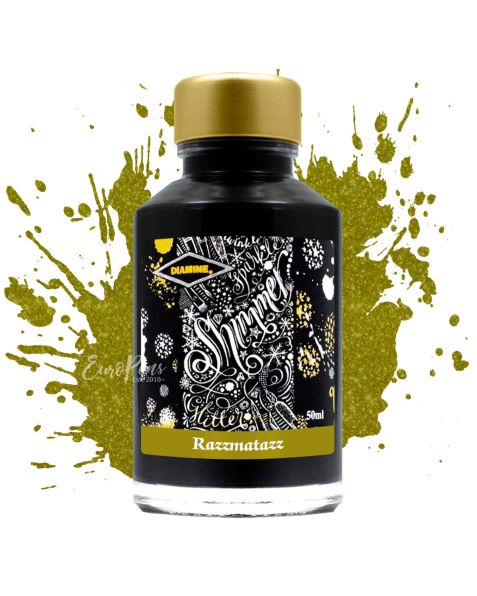 Diamine Shimmering Fountain Pen Bottled Ink - 50ml - Razzmatazz