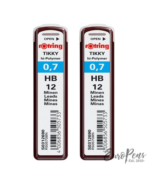 Rotring Pencil Lead Refills - Pack of 2 - 24 Leads - HB - 0.5 mm