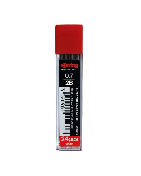 Rotring Pencil Leads - 24 Leads - 2B - 0.70mm