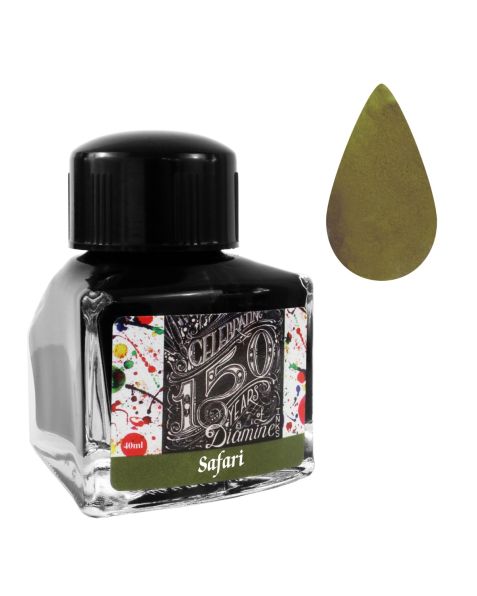 Diamine 40ml - Anniversary Bottled Ink - Safari Green