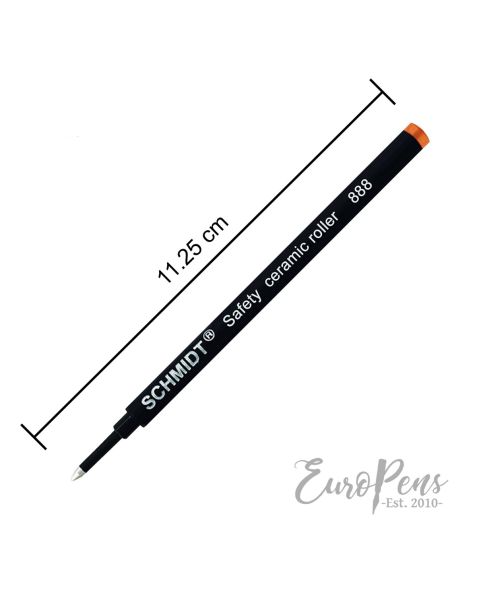 Schmidt 888M  Standard Rollerball Pen Refill- Medium - Orange