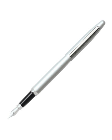 Sheaffer VFM Fountain Pen-Strobe Silver-Medium (Stainless Steel)