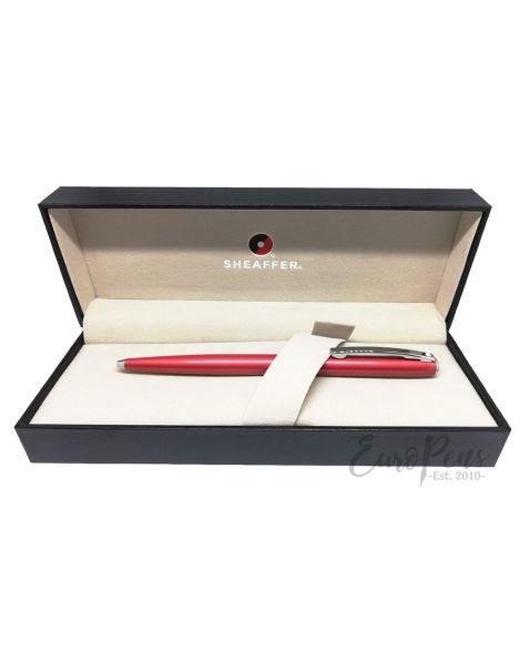 Sheaffer Sagaris Metallic Red Ballpoint Pen with Chrome Trim