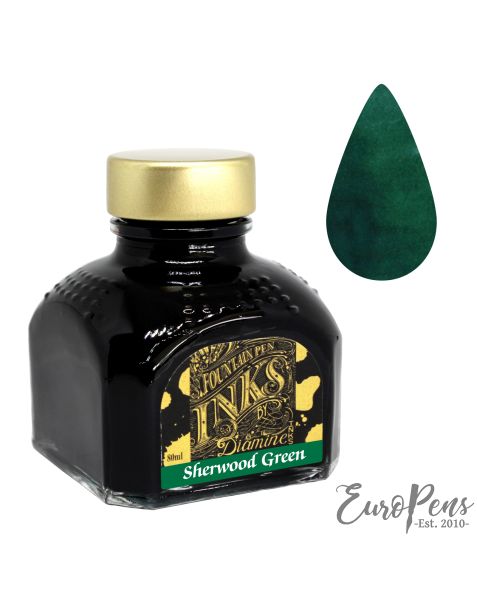 Diamine 80ml Bottled Ink - Sherwood Green