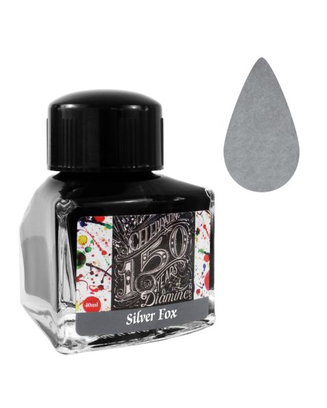 Diamine 40ml - Anniversary Bottled Ink - Silver Fox Grey