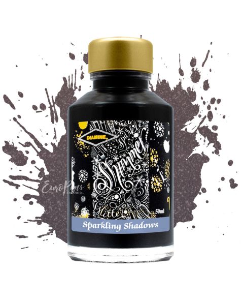 Diamine Shimmering Fountain Pen Bottled Ink - 50ml - Sparkling Shadows