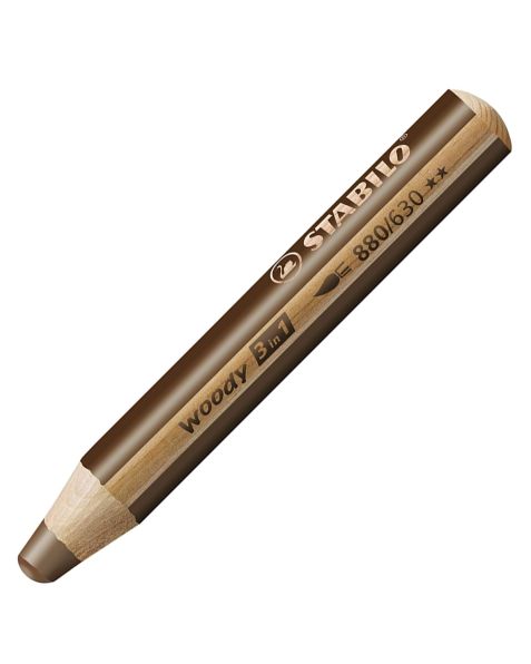 STABILO® Woody 3 In 1 Pencil - Brown - 630