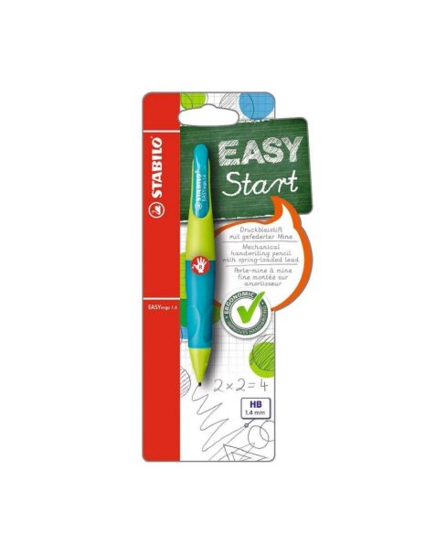 STABILO® EASYergo 3.15 - Handwriting Pencil - Neon Lime/Aqua - Right-Handed