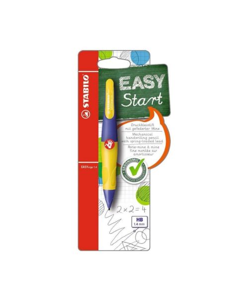 STABILO® EASYergo1.4 - Handwriting Pencil - Neon Violet/Yellow - Right-Handed