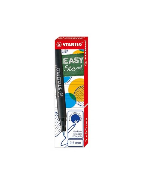 STABILO® EASYoriginal Rollerball Refills - BLUE - Pack of 3