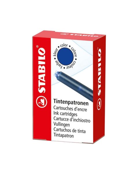 STABILO® EASYbuddy Ink Cartridges - Pack of 6 - Blue