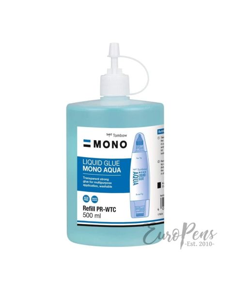 Tombow Mono Aqua Liquid Glue Aqua Refill Bottle - 500ml