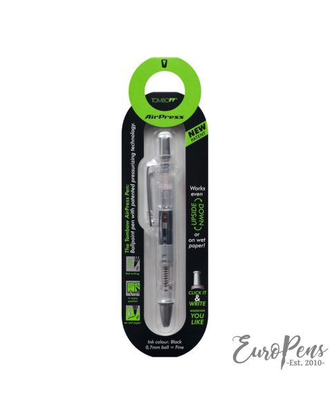 Tombow Airpress Ballpoint Pen - Transparent Metal